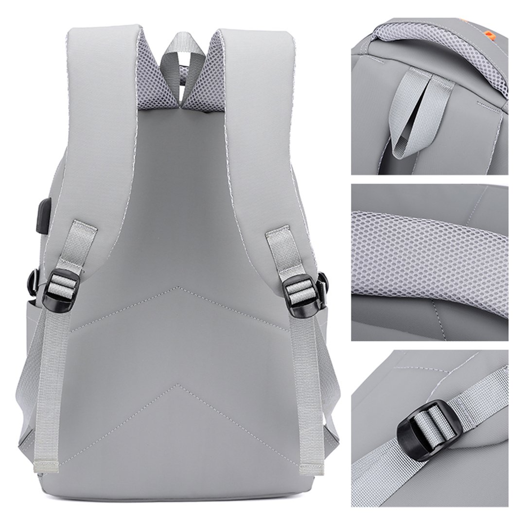 Custom Logo Oxford Waterproof Laptop Backpack Students New Designer Fashionable Cool Travel School Bag USB Zipper Closure Teens