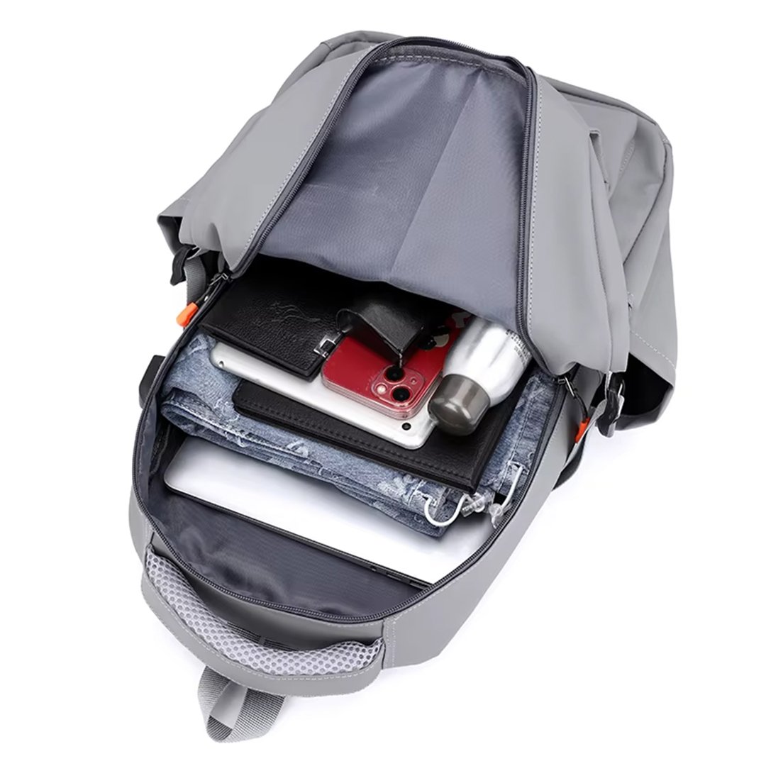 Custom Logo Oxford Waterproof Laptop Backpack Students New Designer Fashionable Cool Travel School Bag USB Zipper Closure Teens