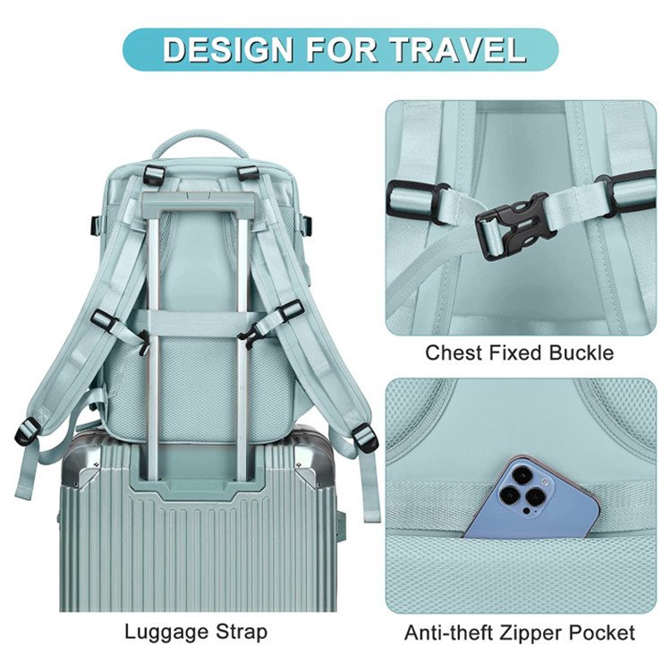 Anhui 367 Wholesale Fashion Custom Logo Waterproof Large Capacity Laptop Backpack Travel Hiking Backpack with USB Port