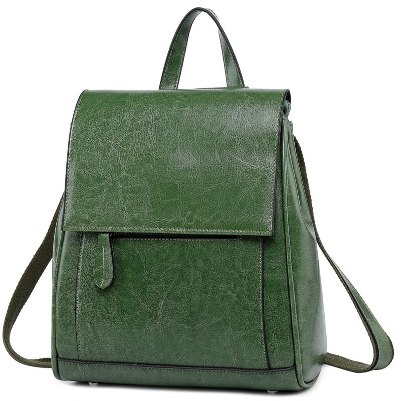 Hot Sale Leather Travel Vintage Pack Trendy Custom Men Leather Backpack Bags Fashion Luxury Waterproof College Women's Backpack