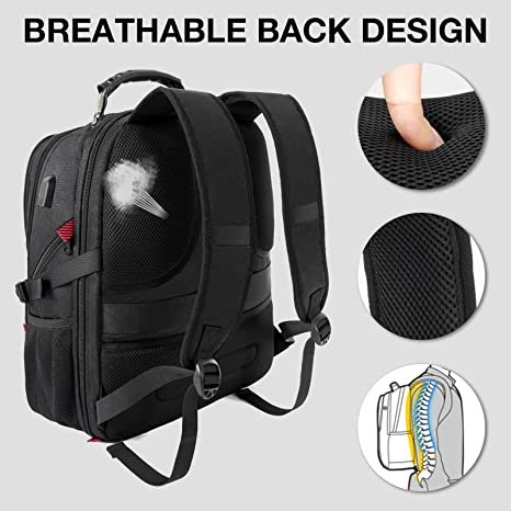 Travel Backpack, Extra Large 50L Laptop Backpacks for Men Women, Water Resistant College School Bookbag Airline Approved
