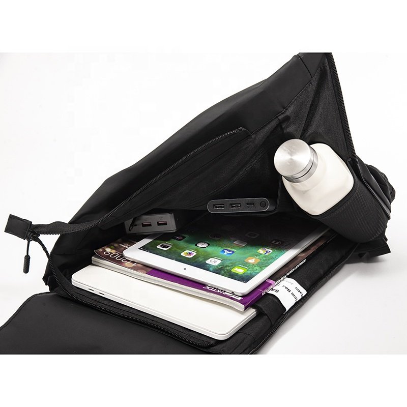 Twinkling Star Casual Fashion Laptop Waterproof Oxford Men's Black Travel Backpack Computer Bag Bookbag For School Rucksack
