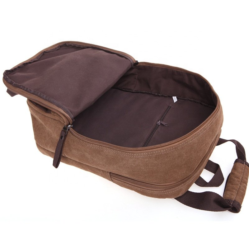 Wholesale travel blank vintage custom student canvas unbranded laptop bags backpack mens for laptop