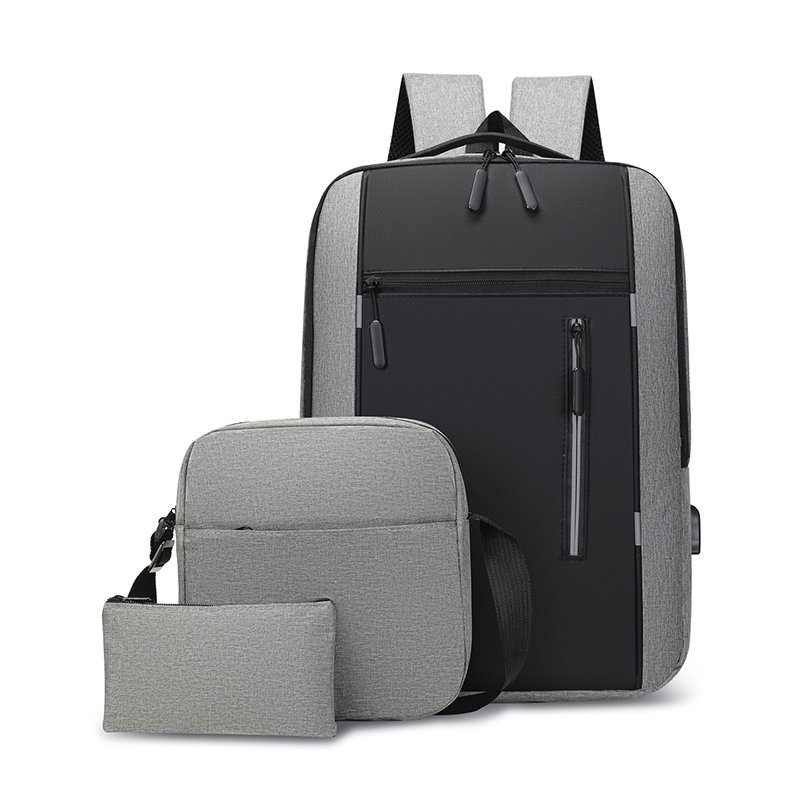 Custom Logo Fashion Travel 3 Pcs In 1 Back Pack Set Backpack Pen Bag Cheap Business Laptop Backpack School Bags Set Of Backpacks