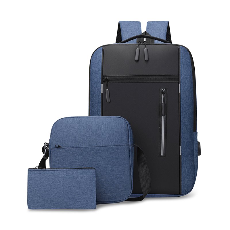 Custom Logo Fashion Travel 3 Pcs In 1 Back Pack Set Backpack Pen Bag Cheap Business Laptop Backpack School Bags Set Of Backpacks