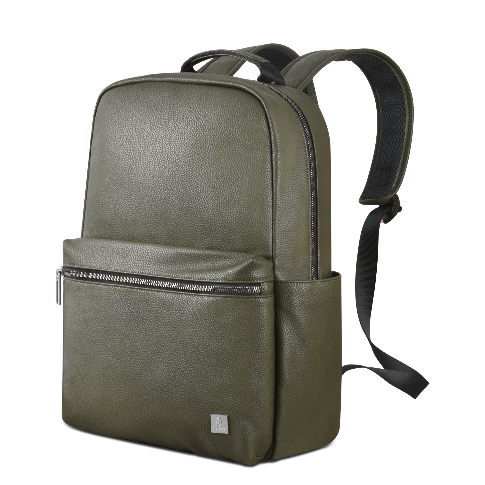 WIWU Wholesale Laptop Backpack for Women Eco-friendly PU Leather Backpack 14 inch Lady Notebook Backpack with front Pocket