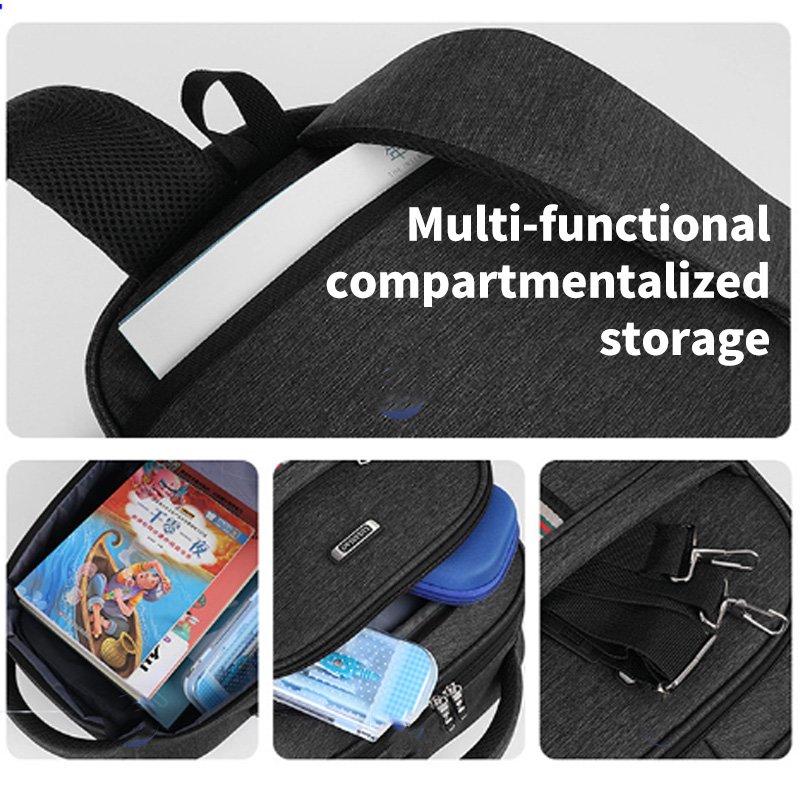 High Quality USB Waterproof Notebook Wholesale Unisex Polyester Laptop Bag Travel School Laptop Backpack