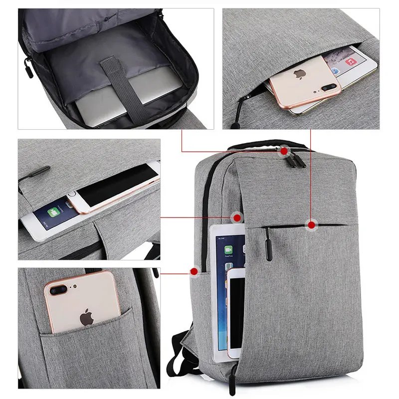 waterproof custom logo hot sales casual sports travel office computer laptop backpack business bag for men