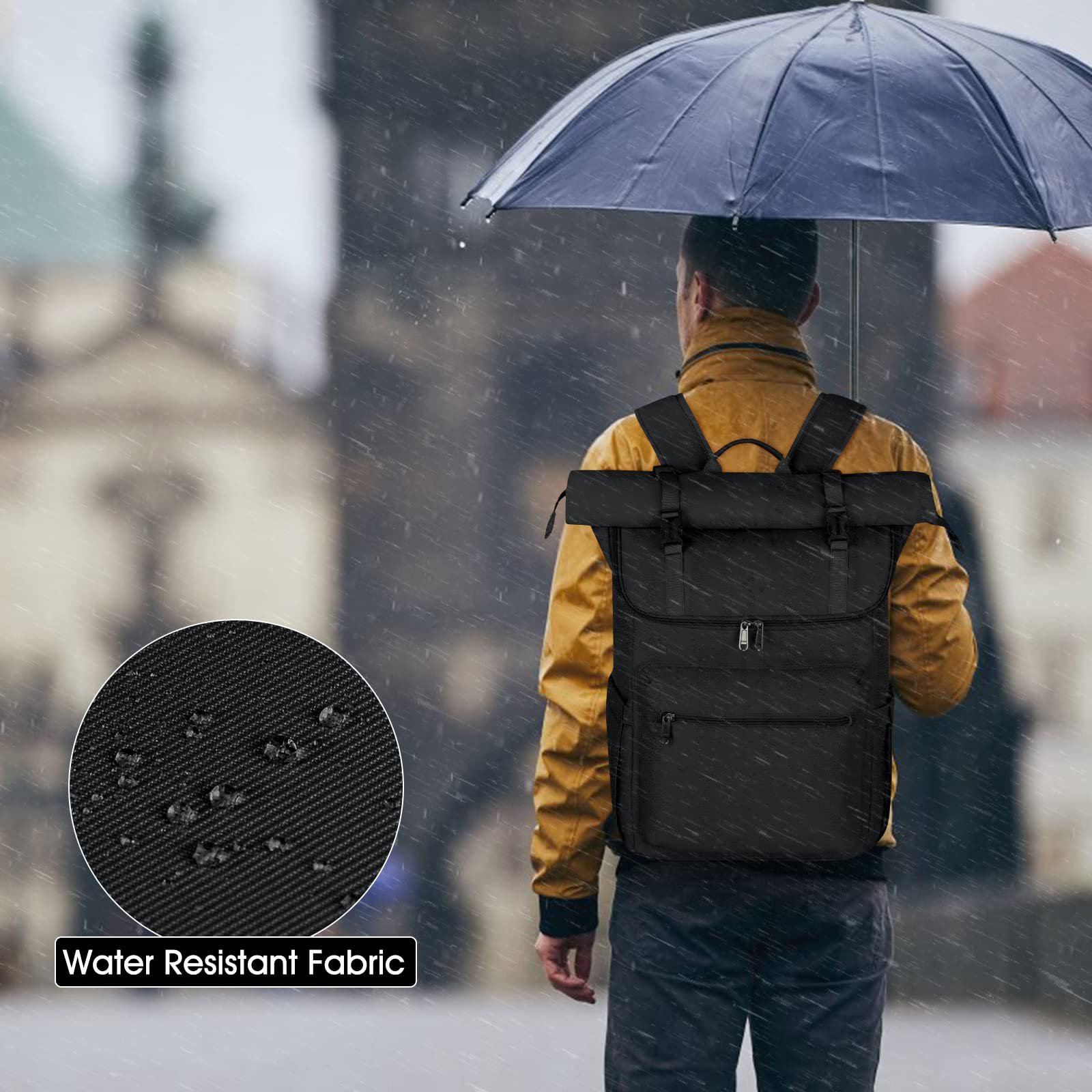 Laptop Rucksack 15.6 Inch Computer Backpack School, Portable Wholesale Custom Rucksack Laptop Business, Black Rucksack Laptop