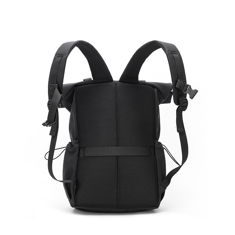2024 Hotsales capacity Waterproof Pu Roll Top backpack daily school travel Custom Logo Laptop Backpack
