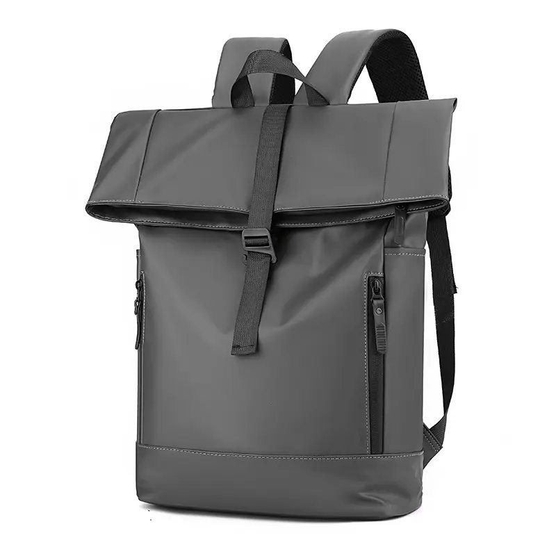 Roll Top Travel Backpack for Men and Women Expandable Waterproof School Bag Casual Daypack Laptop Backpack for Business