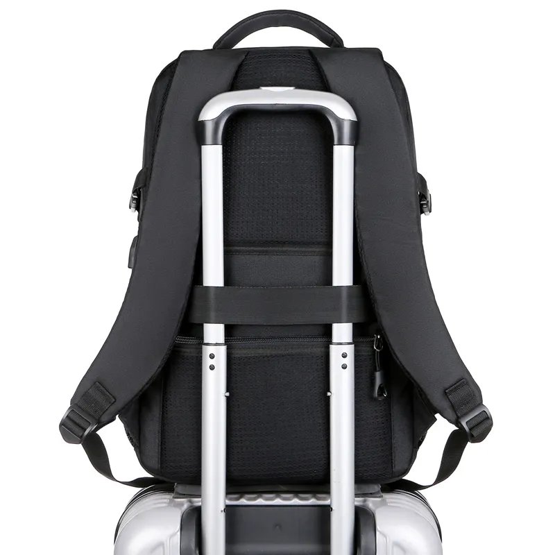 Custom waterproof Men's business anti theft school mochilas USB new laptop Computer bag travel backpacks for men knapsack