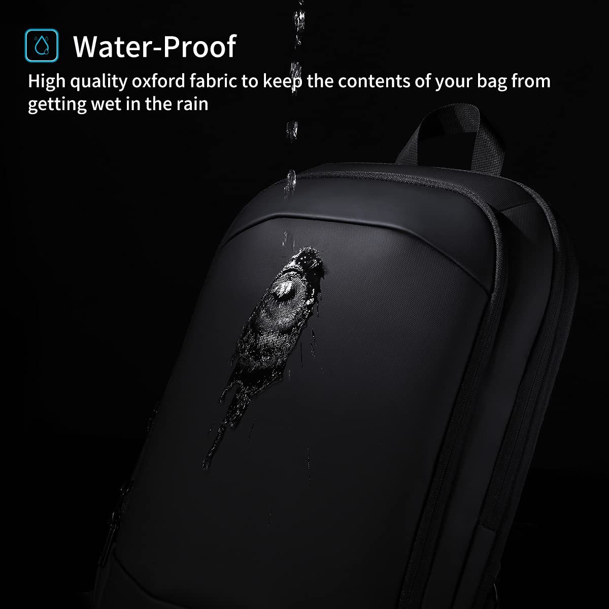 Lightweight 15.6 Inch Expandable Anti-theft Waterproof Laptop Backpack for Leisure School Business