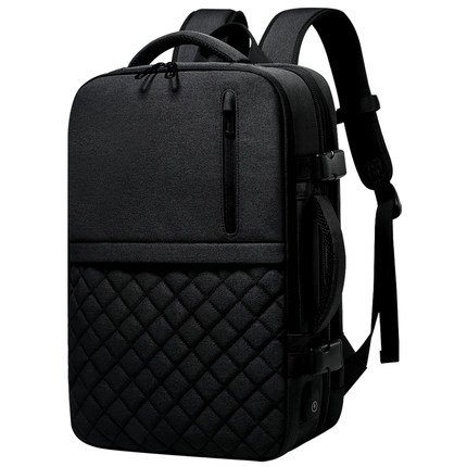 Business Water Resistant Polyester Laptop Bags Backpack with USB Charging computer casual tote travel bagpack