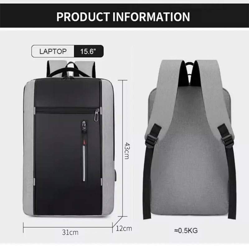 High Quality Waterproof Sport Laptop Backpacks Outdoor Zipper Travel Bags With USB Multifunctional Custom logo School Bag Pack