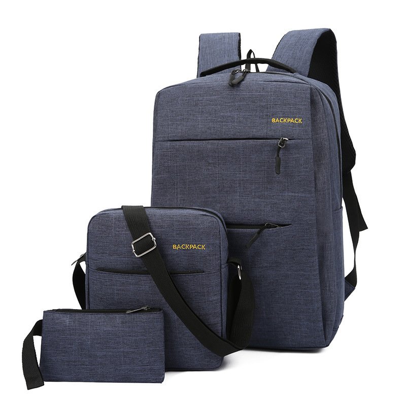3 In 1 set Outdoor Travel Casual Sports Kids School Bag Men's Laptop Backpacks