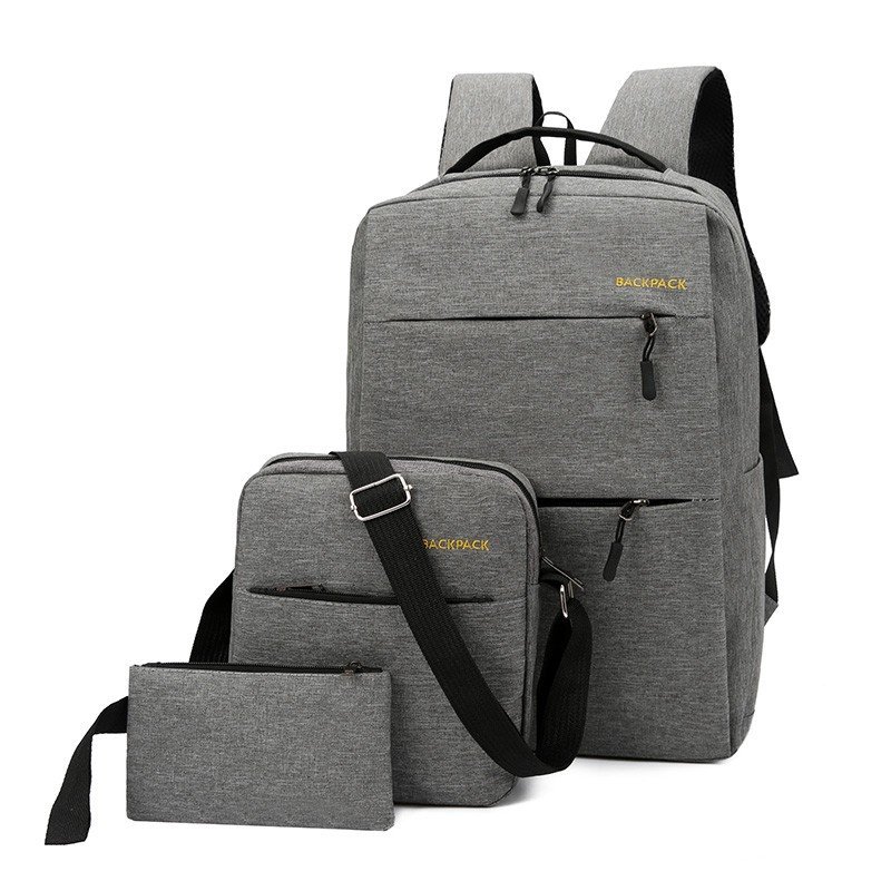 3 In 1 set Outdoor Travel Casual Sports Kids School Bag Men's Laptop Backpacks