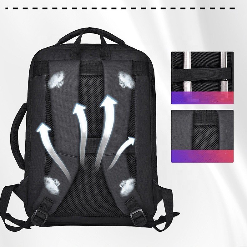 High quality New expandable computer backpack large capacity travel backpack for mens business bag 17.3inch backpack for men