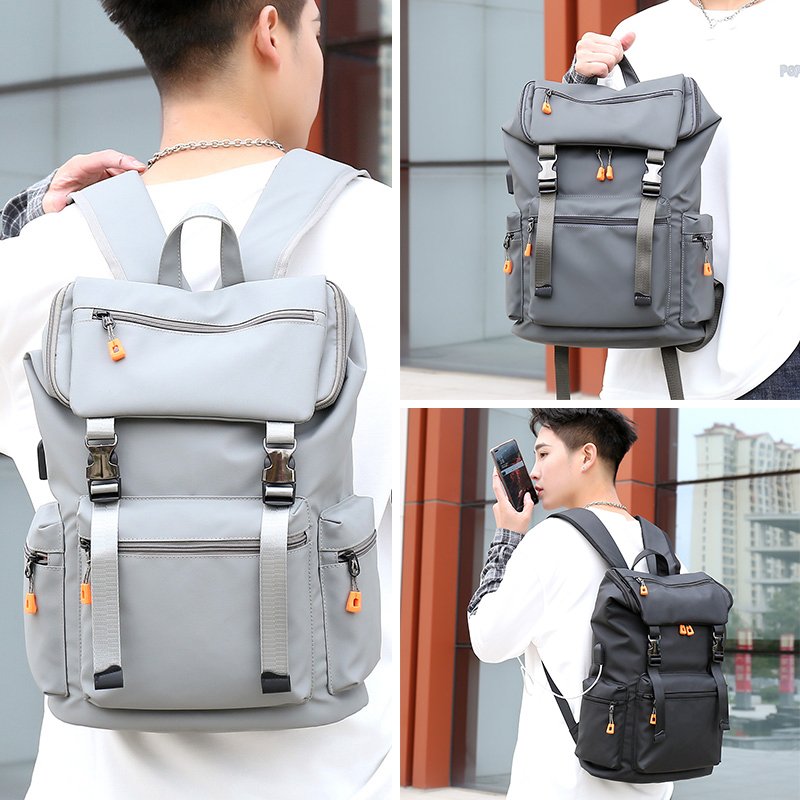 Fashion design good quality business knapsack backpack usb charging backpack school bag with OEM custom logo