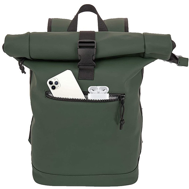 Recycled Laptop Backpack Waterproof School Bags Rolltop backpack