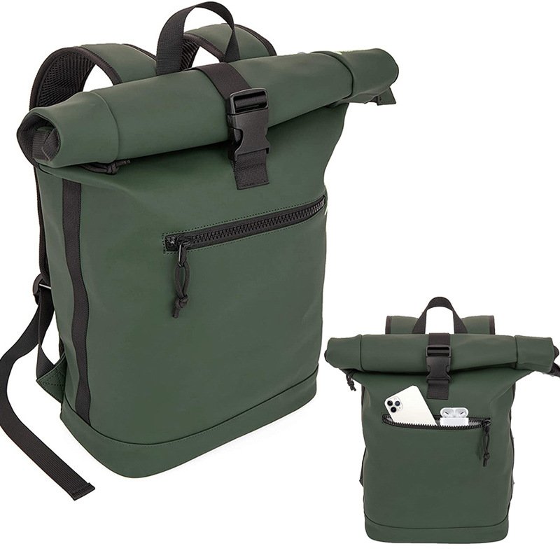 Recycled Laptop Backpack Waterproof School Bags Rolltop backpack