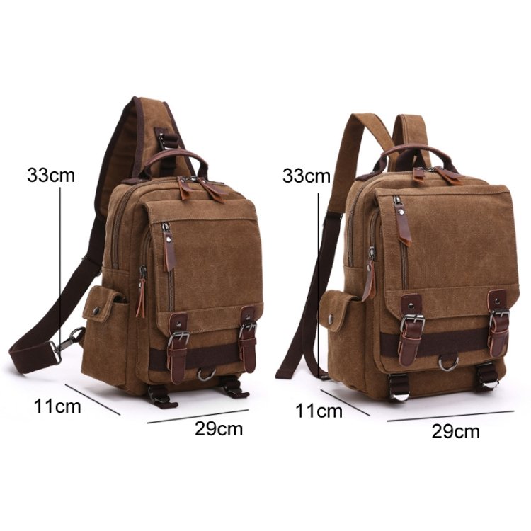Factory Price Outdoor Travel Messenger Canvas Chest Bag Laptop Backpack Outdoor Travel Hiking School Bag