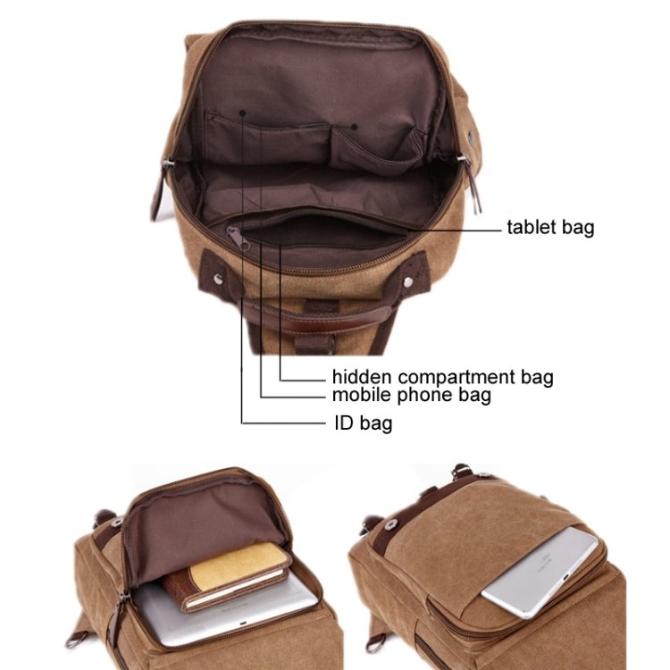 Factory Price Outdoor Travel Messenger Canvas Chest Bag Laptop Backpack Outdoor Travel Hiking School Bag