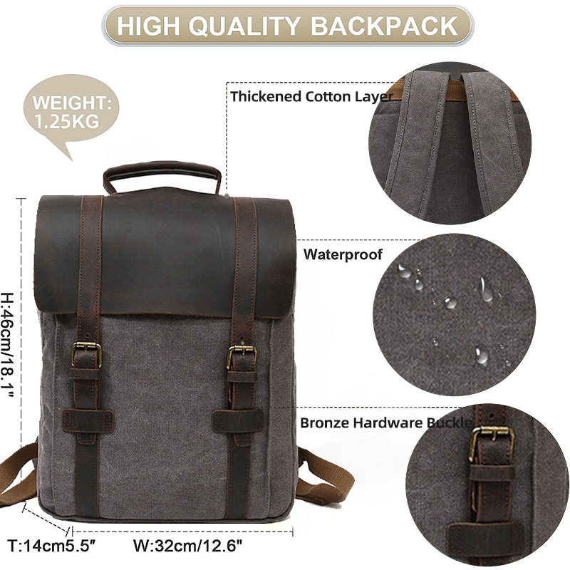 Business Backbag For Men Laptop Backpack Fashion Travel Backpack Womens Fashion Casual Canvas Men Rucksack Packs Back Bag