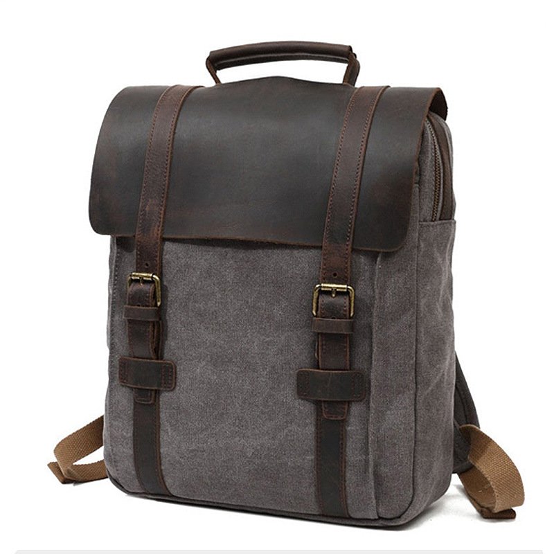 Business Backbag For Men Laptop Backpack Fashion Travel Backpack Womens Fashion Casual Canvas Men Rucksack Packs Back Bag