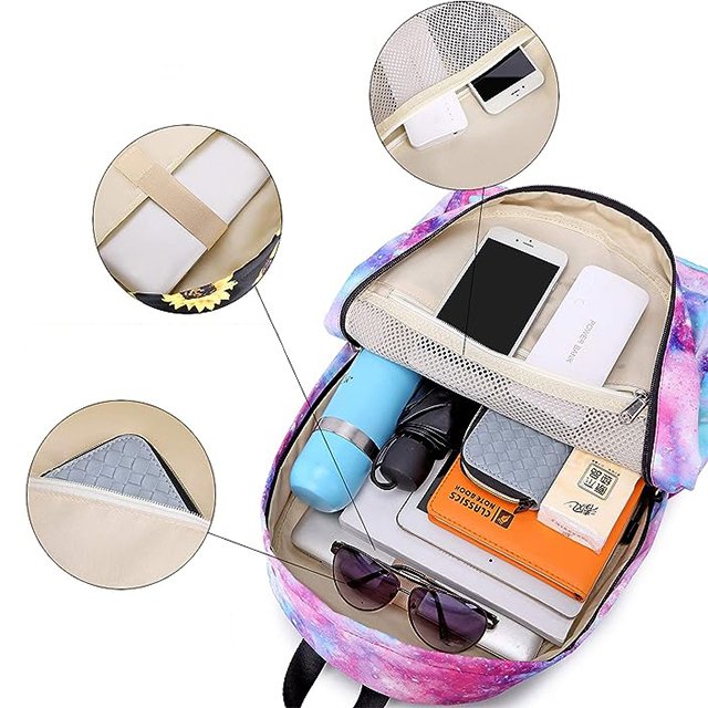 Custom Lightweight Waterproof Backpacks for Teen Girls School BookBag Set Backpack with Lunch Bag anime backpack