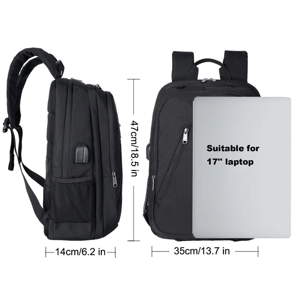 High Quality Laptop Backpack School Backpacks for Men with USB