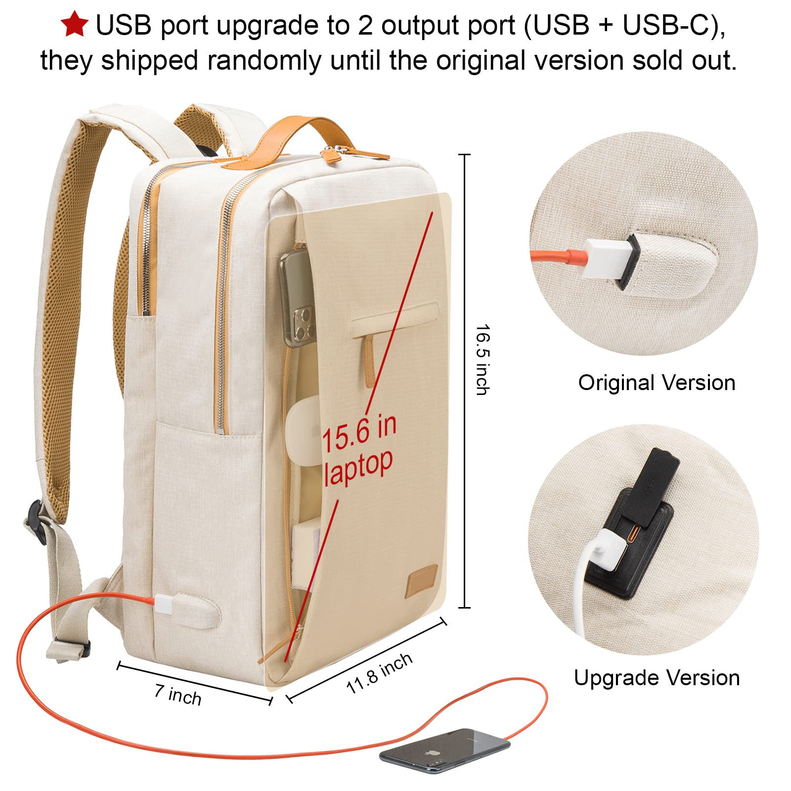 New shoulder bag multifunctional notes laptop backpack students school bag large capacity travel bag men and women with USB