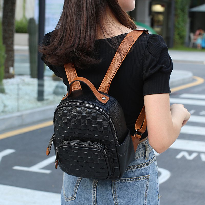 Women Genuine Leather Backpacks Ladies Travel Bag Fashion Design Business Laptop Backpack Female School Backpacks for University
