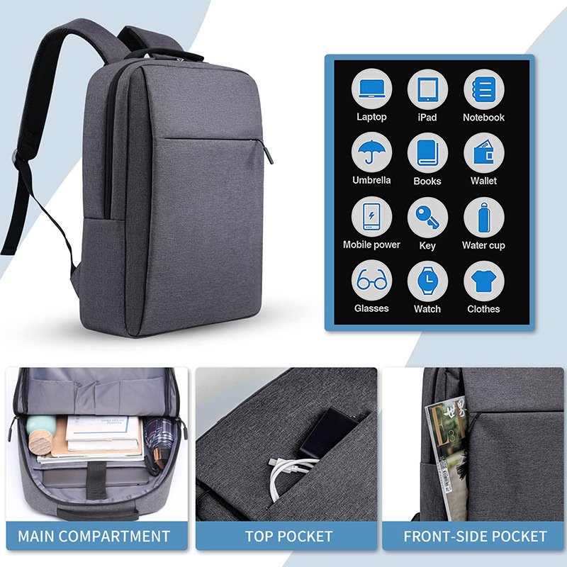 Wholesale Travel Backpacks 17 Inch Laptop Backpack College Computer Bag with USB Charging Port