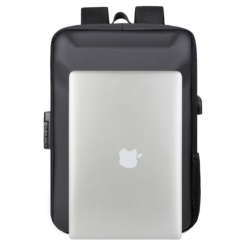 2024 Luxury Unisex Travel Backpack Durable Waterproof PC Material USB Charging Port Business Laptop Use Comfortable Shoulder