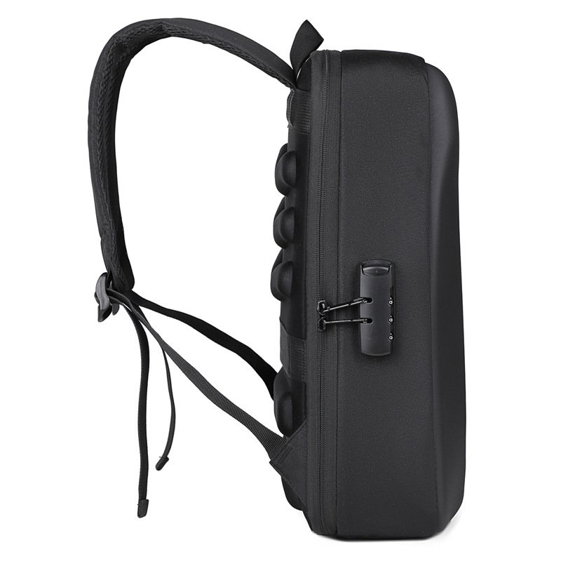 2024 Luxury Unisex Travel Backpack Durable Waterproof PC Material USB Charging Port Business Laptop Use Comfortable Shoulder