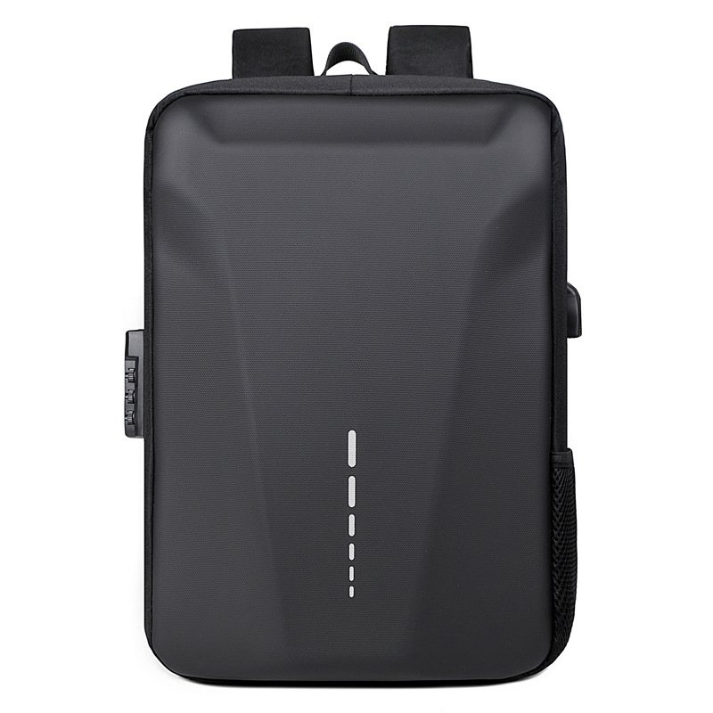 2024 Luxury Unisex Travel Backpack Durable Waterproof PC Material USB Charging Port Business Laptop Use Comfortable Shoulder