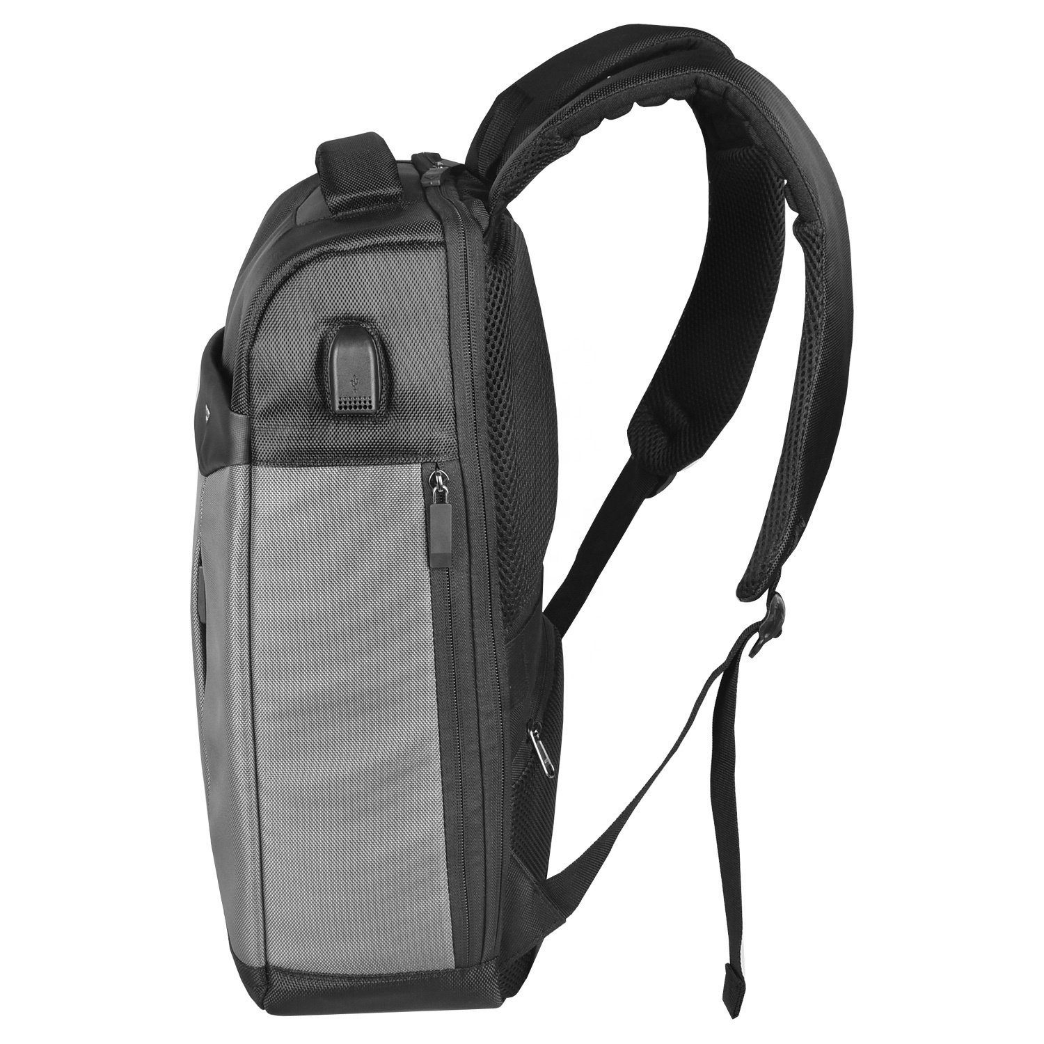 Custom Logo Stylish Business Travel Laptop Backpack Bag with USB Charging Port for Men Women School