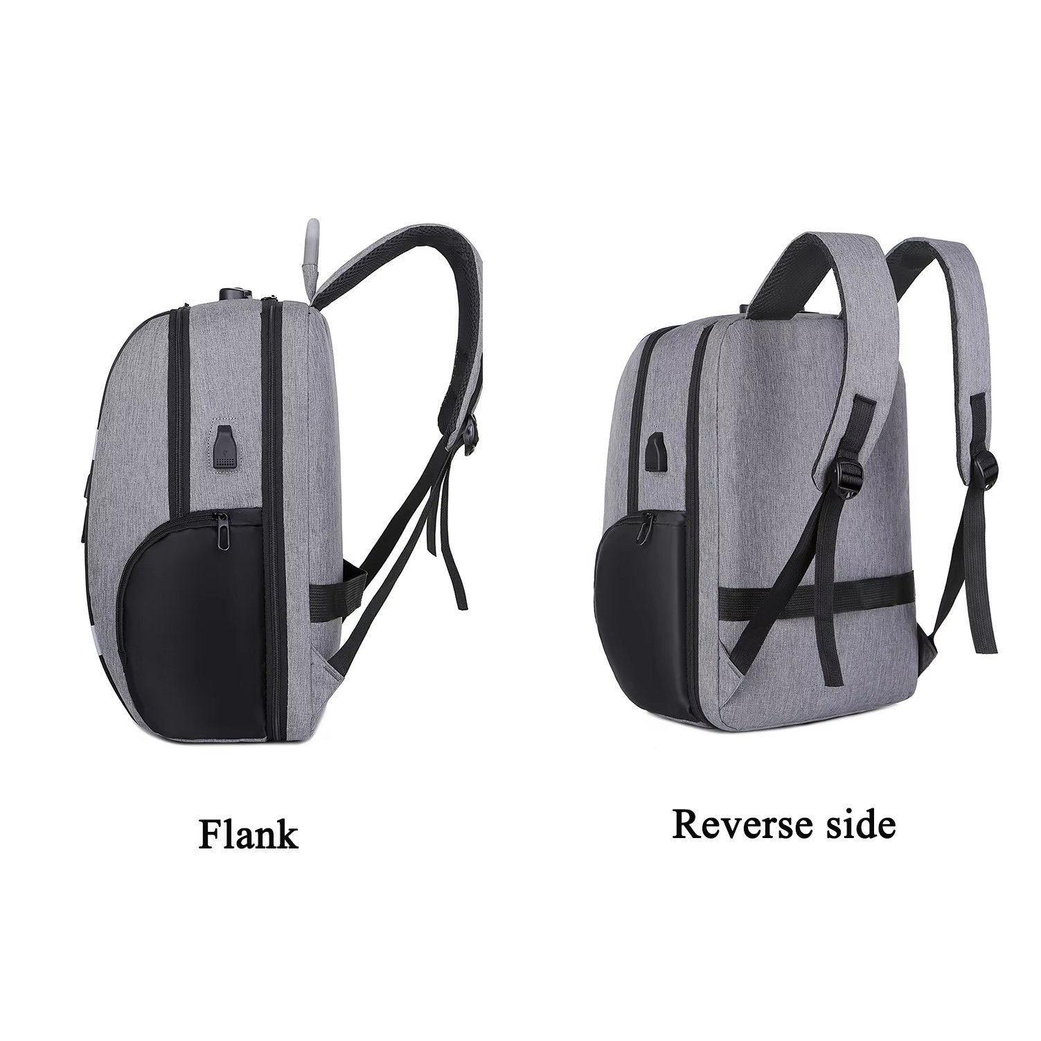 Business men backpack college student high school junior high school student school bag with USB water proof bag backpack