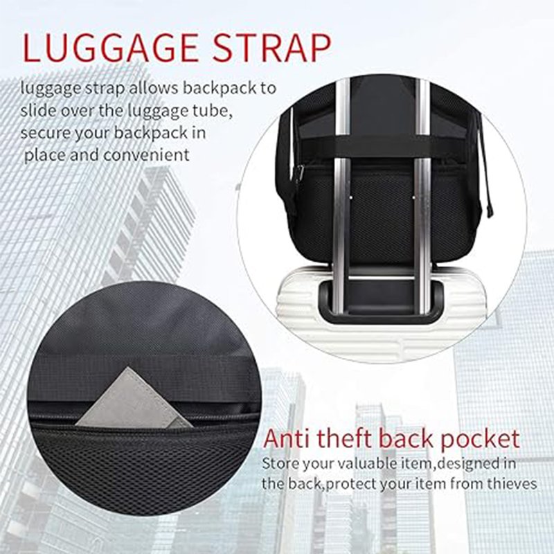 Business Work Bag College Laptop Backpack Anti Theft Backpacks Computer backpack with USB Charging Port