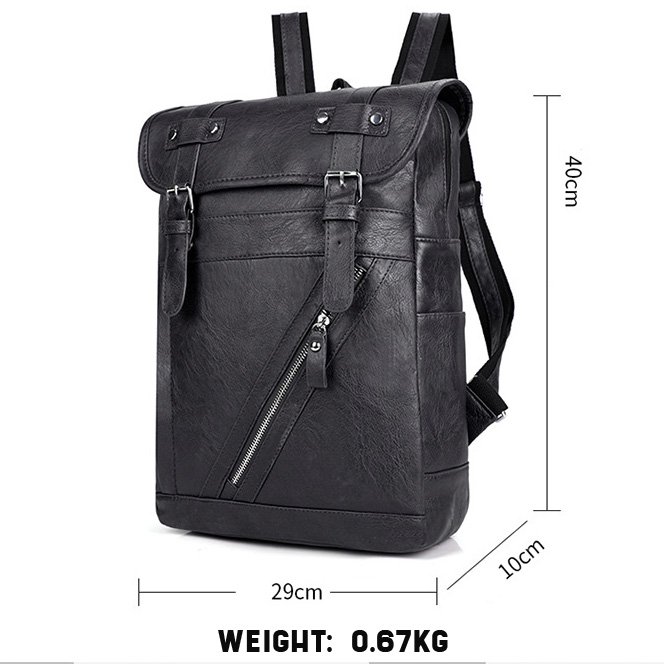 High Quality Big Capacity Leather Material Fashionable Multi-Color Business Anti-Theft Travel Laptop Backpack