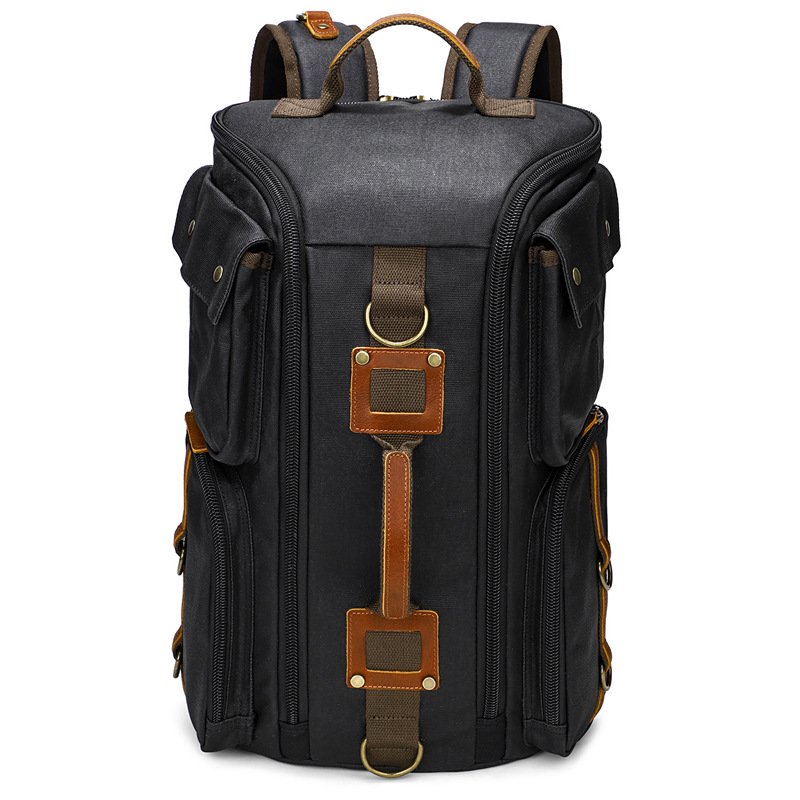 Retro Backpack Outdoor Leisure Travel Backpack Handbag Men's Waterproof Large Capacity Computer Backpack