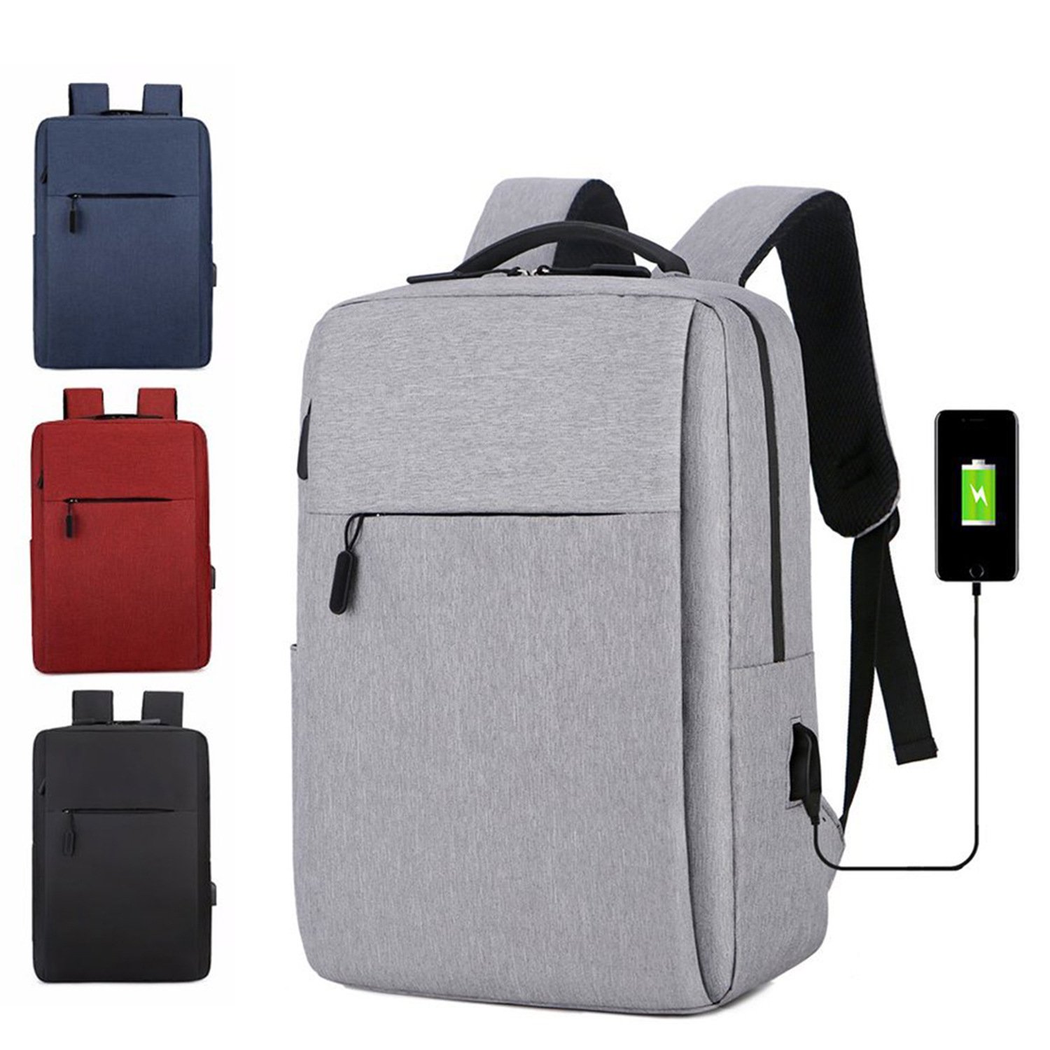 New Leisure Laptop Backpack Large Capacity Men's Business USB Travel Shoulder Bag