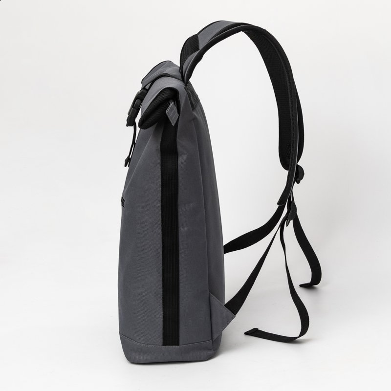 Business Mens Teenagers School Notebook laptop backpack Bag Mochila Roll Top Zipper Closure Eco RPET Designer Travel backpack