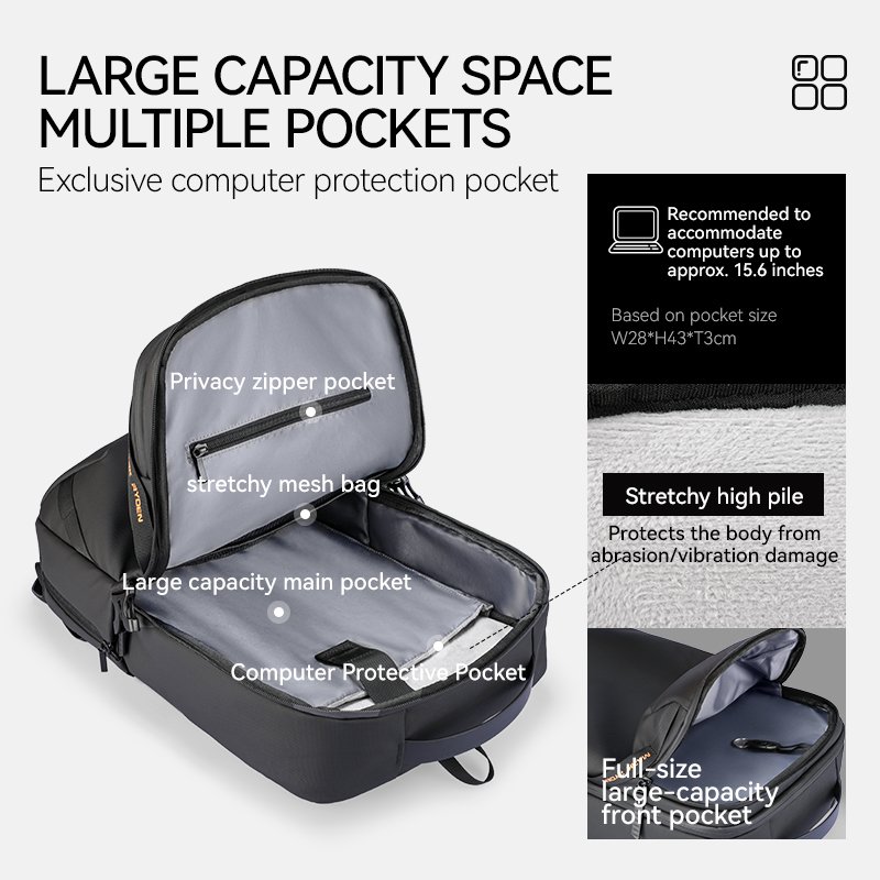 Mark Ryden Factory hot sale travel backpack large capacity multi-function shoulder bag backpack for men G_MR2493-B