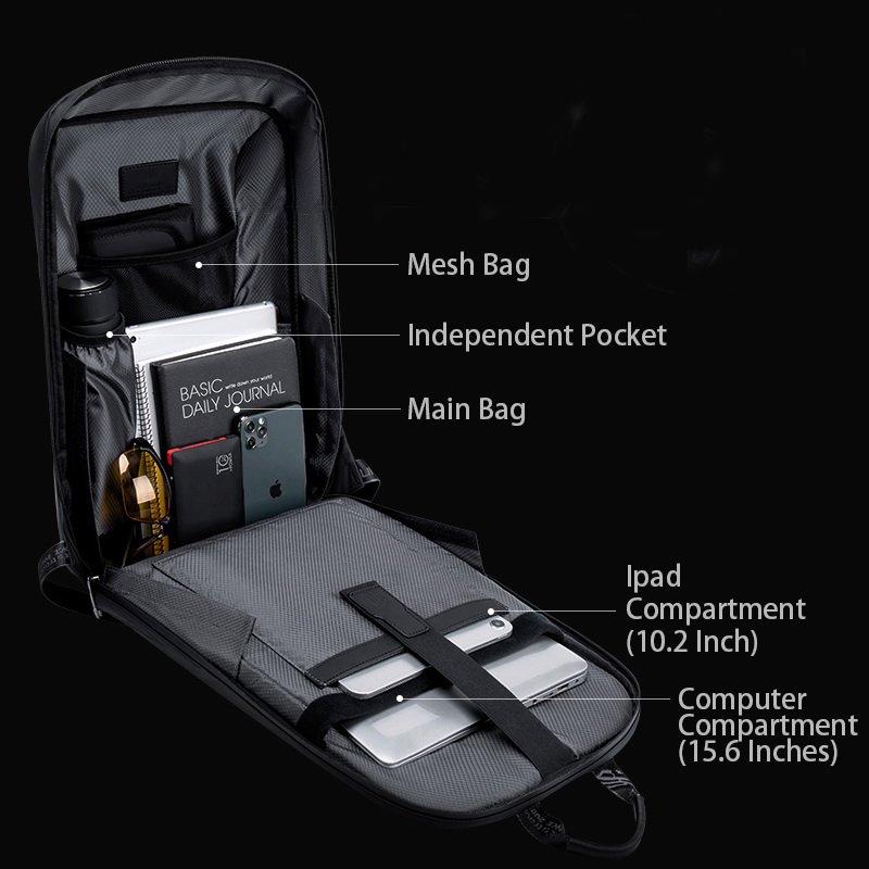 Arctic Hunter New Fashion Men 17 inch Laptop Backpack USB Charging Durable School Smart Waterproof Backpack Anti Theft