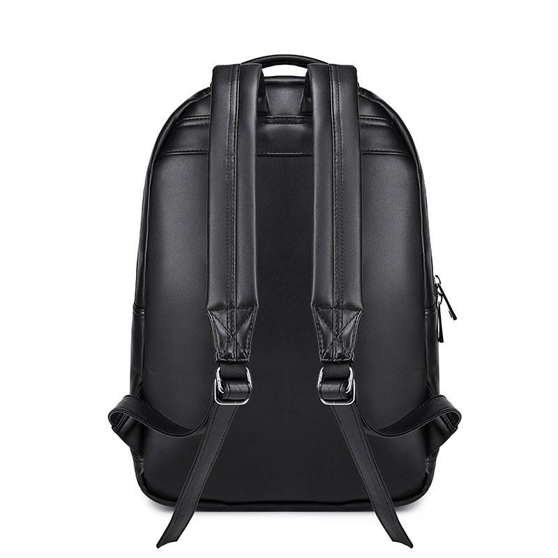 Punk Rivet Personality College High School Bags Bookbag School Computer Bag Travel Laptop Backpack 3D PU Leather Skull Backpack