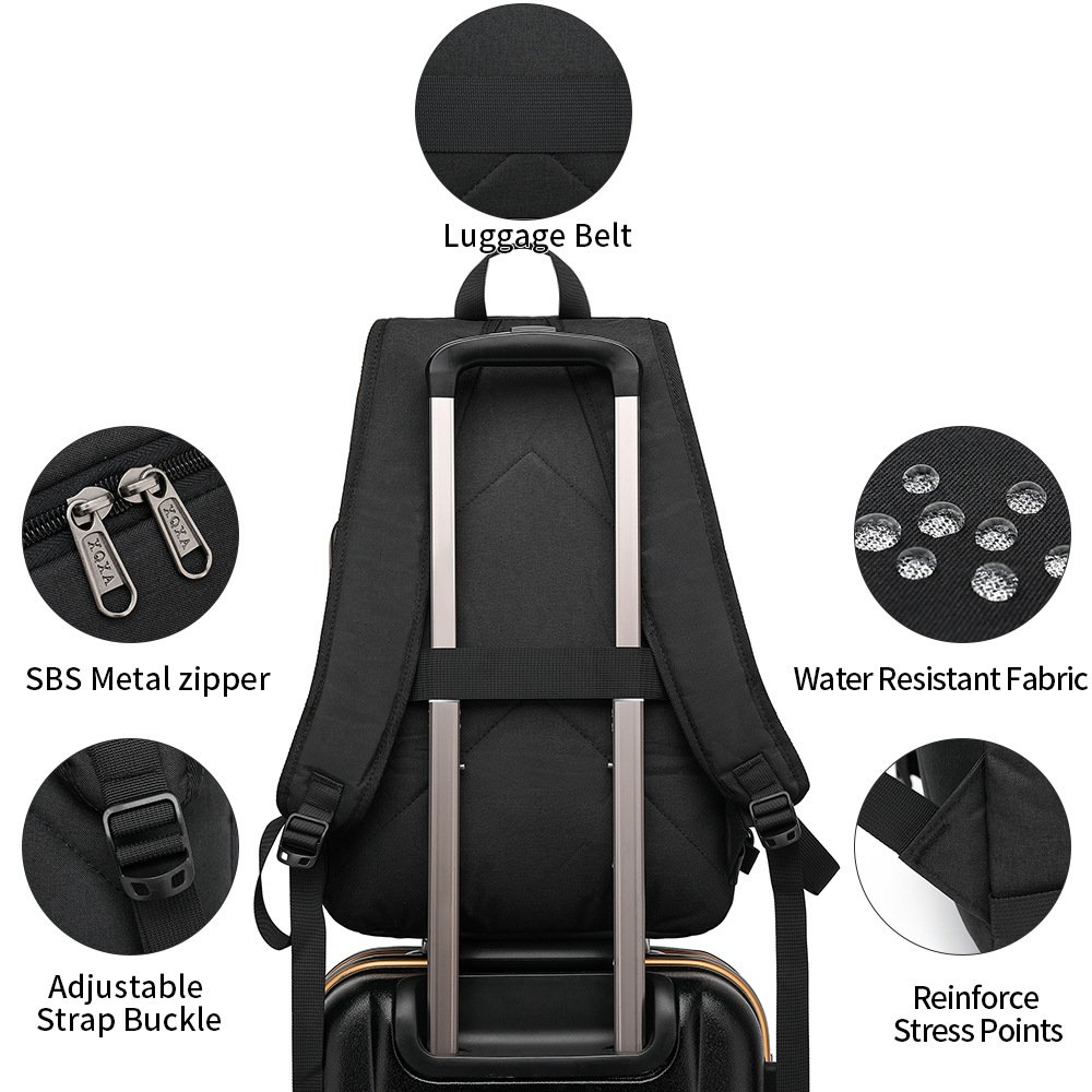 Factory Wholesale Business Anti-Theft Computer Backpack Usb Oxford Cloth Backpack Men's School Bag Laptop Backpack