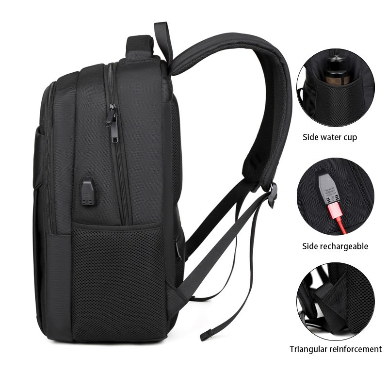 Customer logo business laptop backpack high quality waterproof anti theft travel duffle with USB school backpack