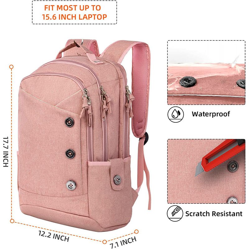 Customize Travel Laptop Backpack Airline Approved Business Work Bag Fit 17 Inch Laptops Waterproof Casual Computer Bag